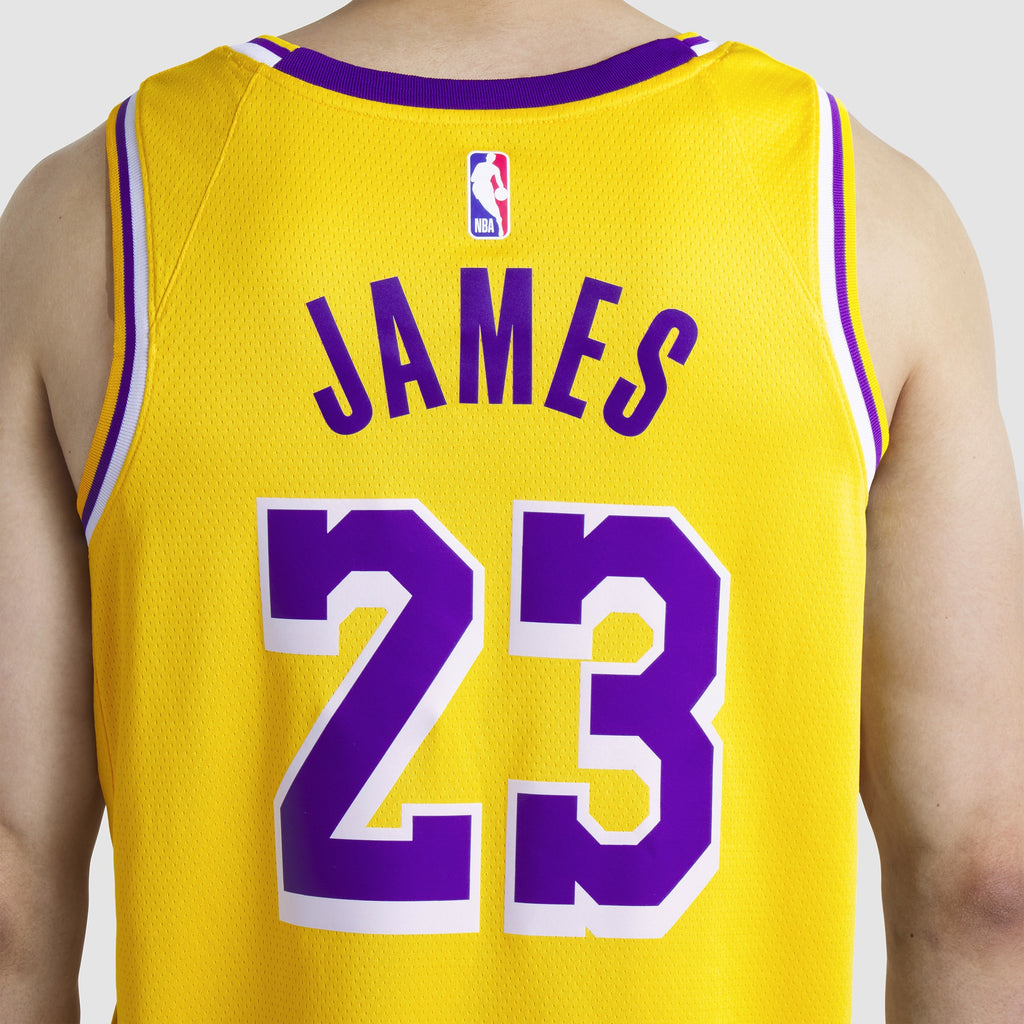 Unisex Los Angeles Lakers Icon Swingman NBA Basketball Jersey - Lebron James - view 12