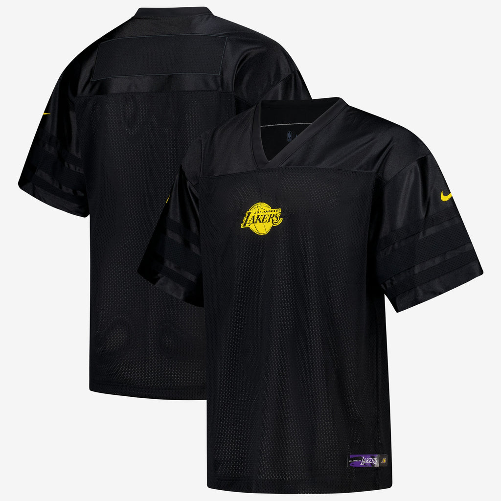 Men's Los Angeles Lakers Courtside Football NBA Basketball Jersey - Black - view 2