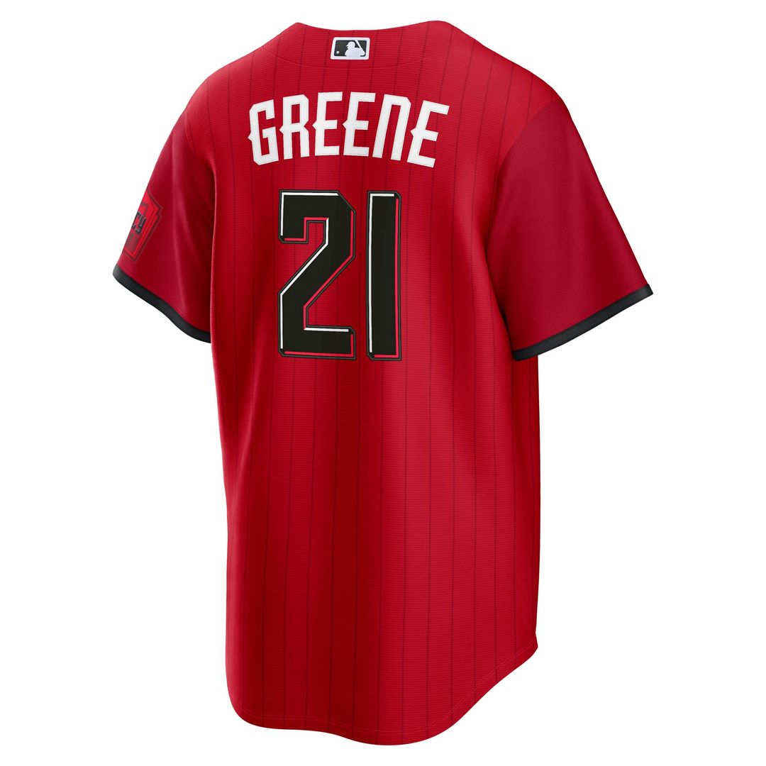 Men's Cincinnati Reds Hunter Greene Red 2026 City Connect Stadium MLB Baseball Jersey - view 3