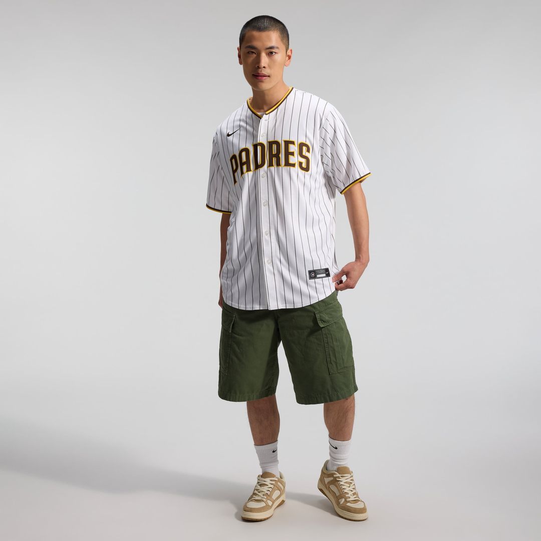 Men's San Diego Padres White Home Replica MLB Baseball Jersey - view 7