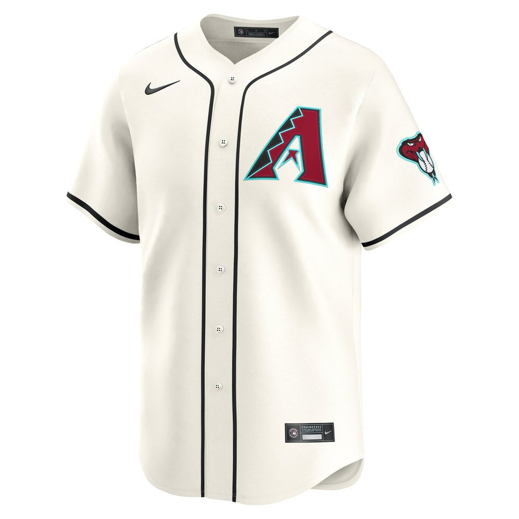 Men's Arizona Diamondbacks Geraldo Perdomo Cream Home Limited MLB Baseball Jersey - view 2