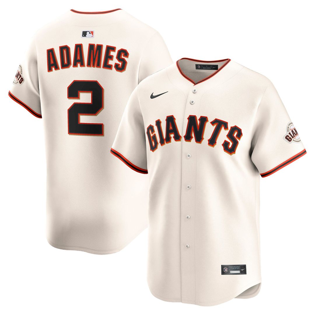 Men's San Francisco Giants Willy Adames Cream Home Limited MLB Baseball Jersey - view 1