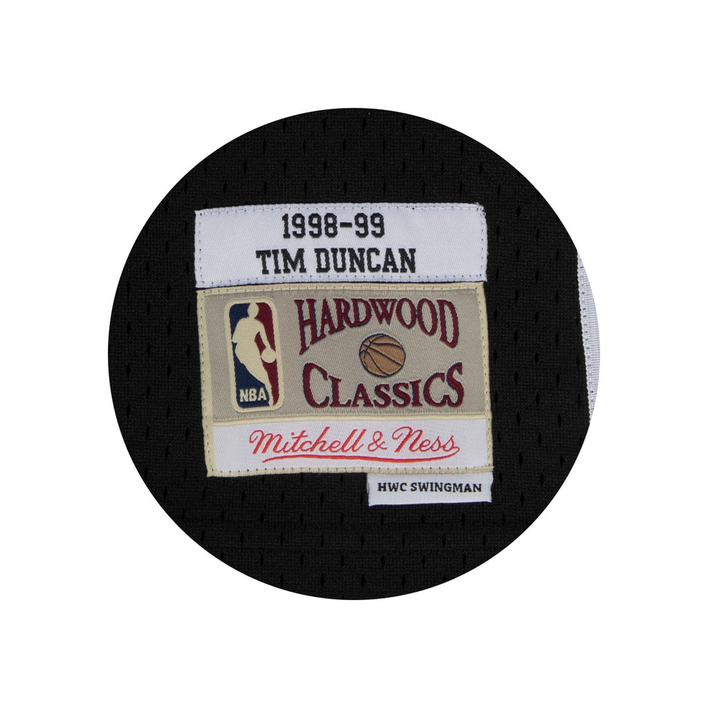 Men's San Antonio Spurs Swingman NBA Basketball Jersey Road Tim Duncan 1998-99 - view 4