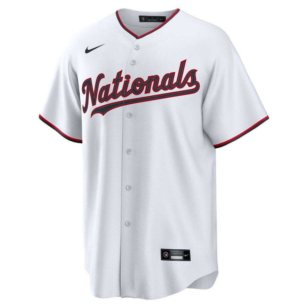 Men's Washington Nationals James Wood White Home Replica MLB Baseball Jersey - view 2