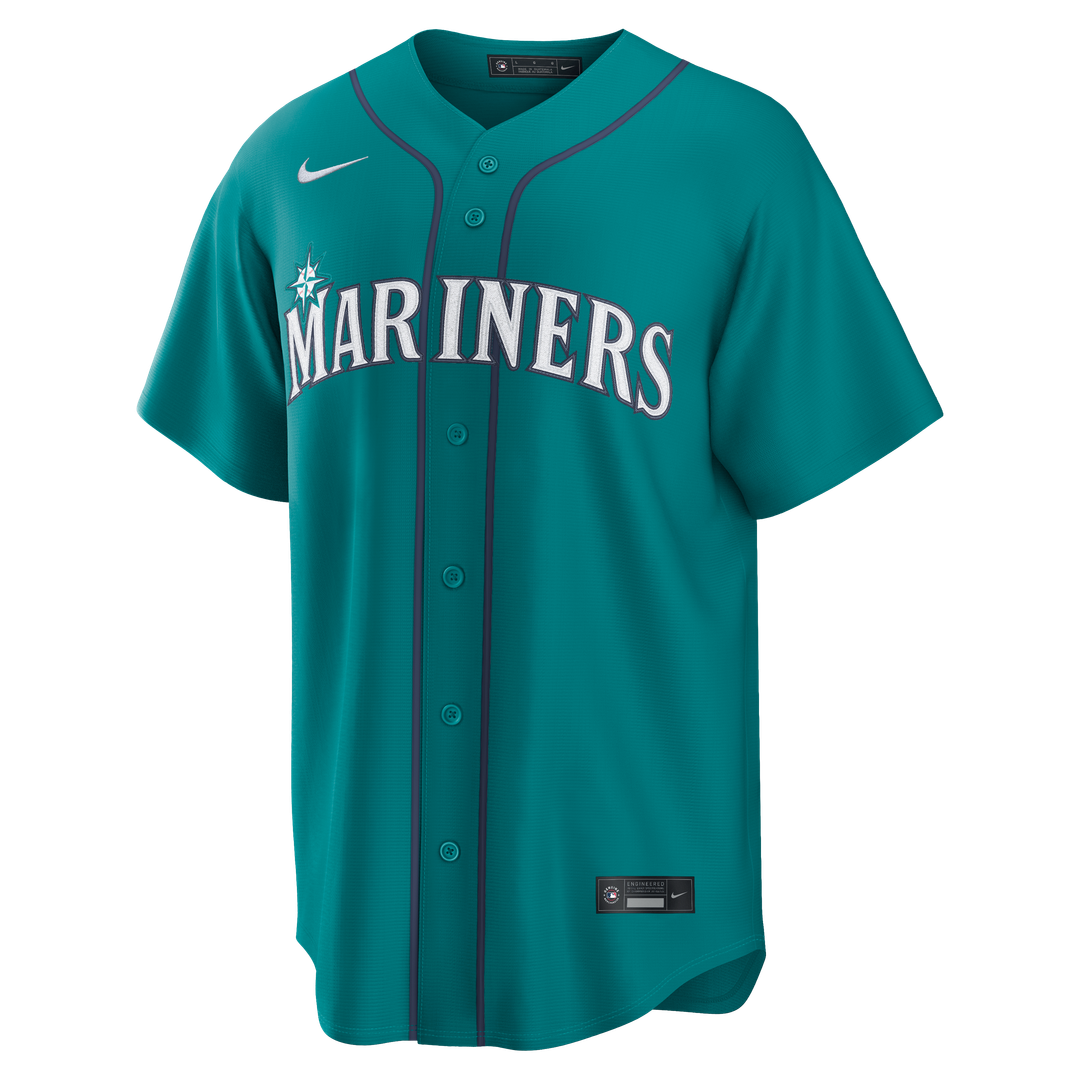 Men's Seattle Mariners Cal Raleigh Navy Road Replica MLB Baseball Jersey - view 8