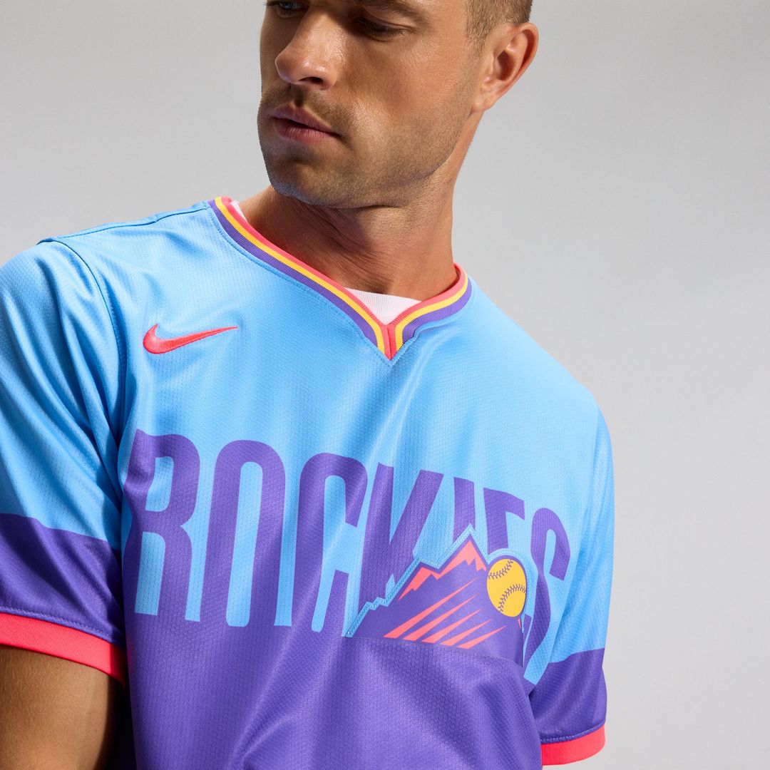 Men's Colorado Rockies Purple/Light Blue 2025 City Connect Limited MLB Baseball Jersey - view 10