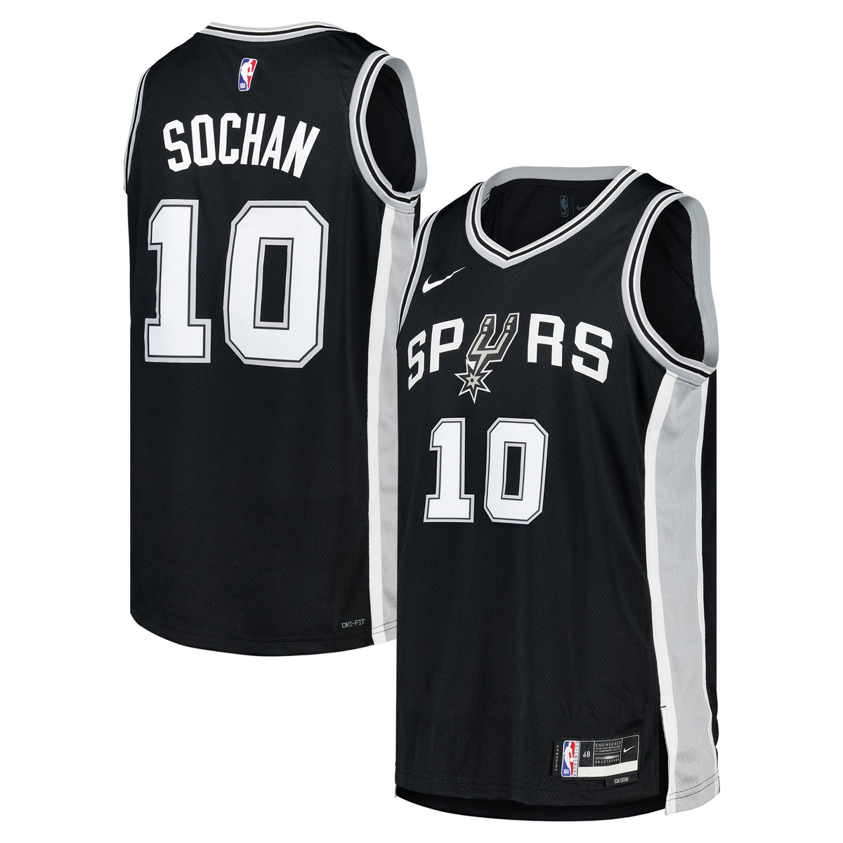 Unisex San Antonio Spurs Icon NBA Basketball Jersey - Jeremy Sochan - view 2