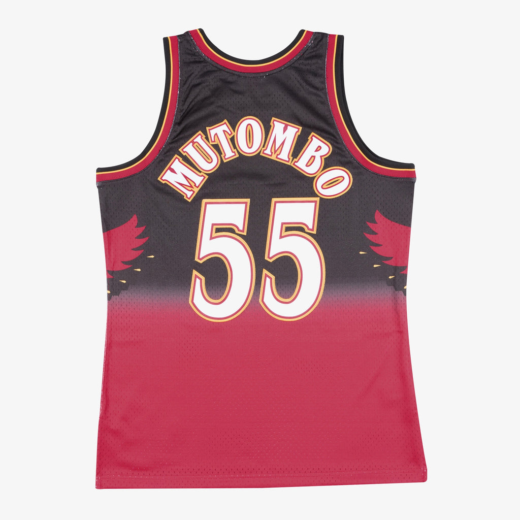 Men's Atlanta Hawks Swingman NBA Basketball Jersey Dikembe Mutombo 1996-97 - view 3