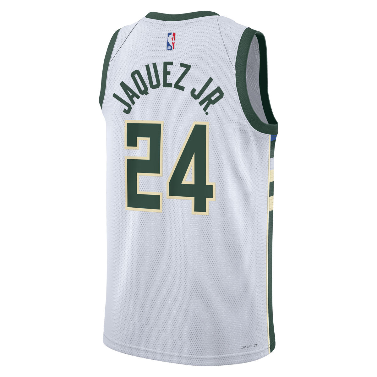 Unisex Jaime Jaquez Jr. Milwaukee Bucks Association Edition Swingman NBA Basketball Jersey - White - view 4