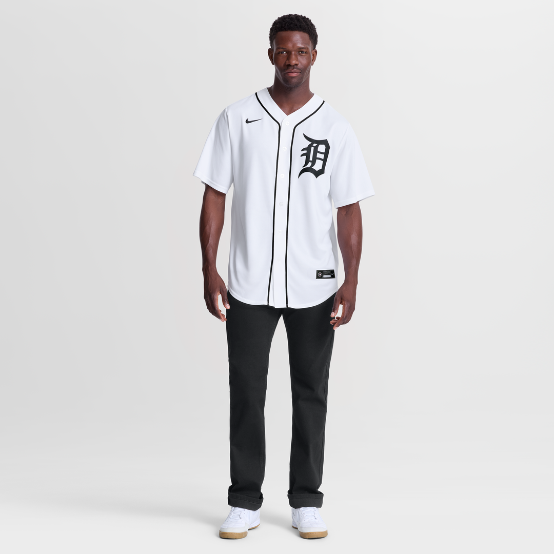 Men's Detroit Tigers Max Clark White Home Replica MLB Baseball Jersey - view 2