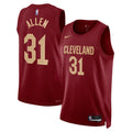 Unisex Jarrett Allen Cleveland Cavaliers Icon Edition Swingman NBA Basketball Jersey - Maroon - view 1