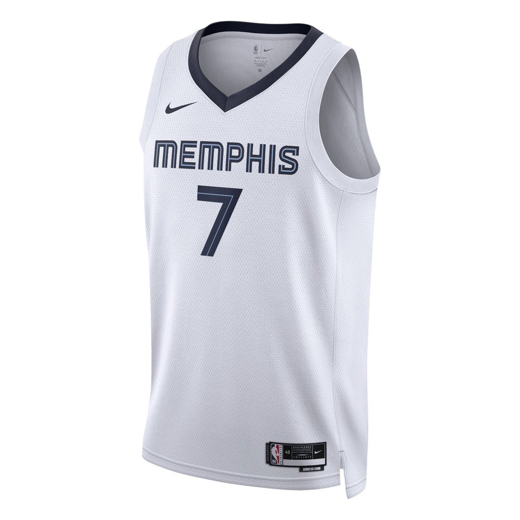 Unisex Santi Aldama Memphis Grizzlies Association Edition Swingman NBA Basketball Jersey - White - view 2