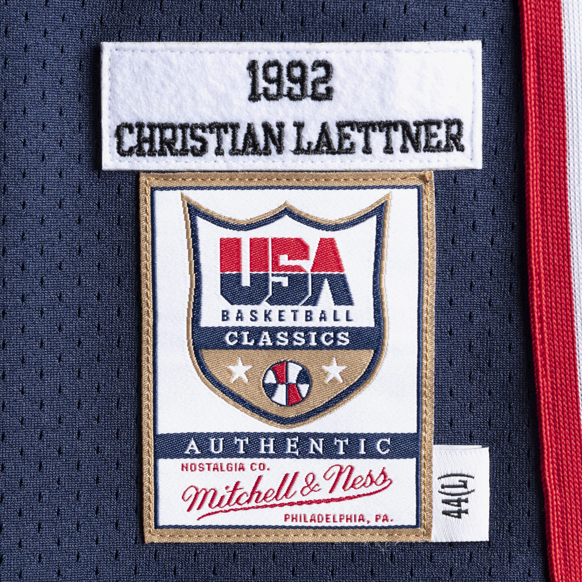 Men's USA Basketball Basketball Jersey Christian Laettner 1992 - view 4