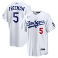 Men's Los Angeles Dodgers Freddie Freeman White Home Stadium MLB Baseball Jersey - view 1