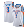 Unisex Oklahoma City Thunder Association Edition Swingman NBA Basketball Jersey - White - Jared McCain - view 1
