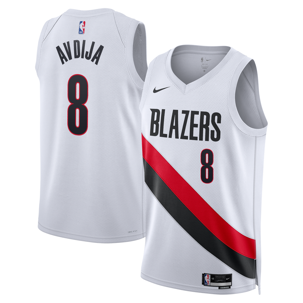 Unisex Deni Avdija Portland Trail Blazers Replica Association Edition Swingman NBA Basketball Jersey - White - view 1