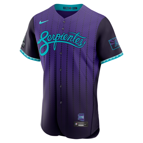 Men's Arizona Diamondbacks Purple City Connect Sponsor Patch MLB Baseball Jersey - view 2