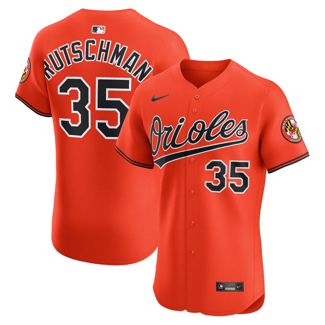 Men's Baltimore Orioles Adley Rutschman White Home Elite MLB Baseball Jersey - view 7