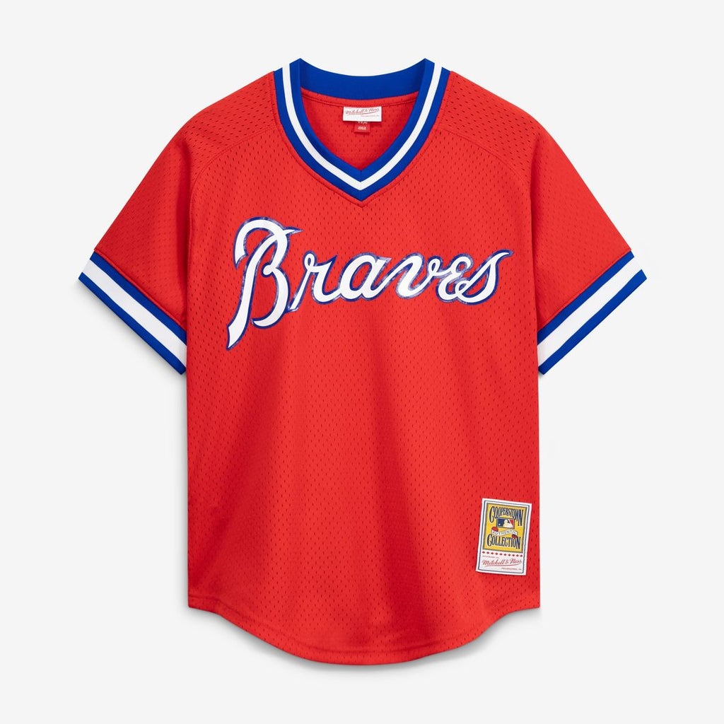 Men's Atlanta Braves Dale Murphy Scarlet Batting Practice MLB Baseball Jersey - view 9
