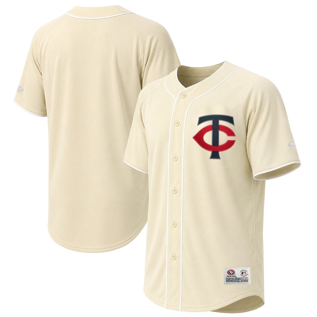 Men's Minnesota Twins Cream Fashion MLB Baseball Jersey - view 1