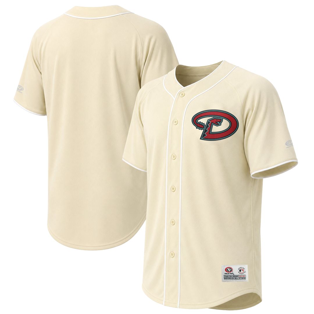 Men's Arizona Diamondbacks Cream Fashion MLB Baseball Jersey - view 1