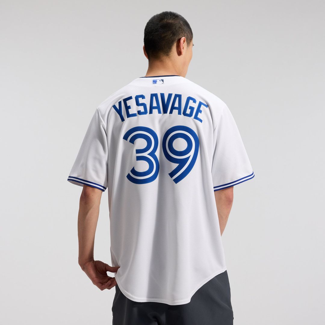 Men's Toronto Blue Jays Trey Yesavage White Home Replica MLB Baseball Jersey - view 3
