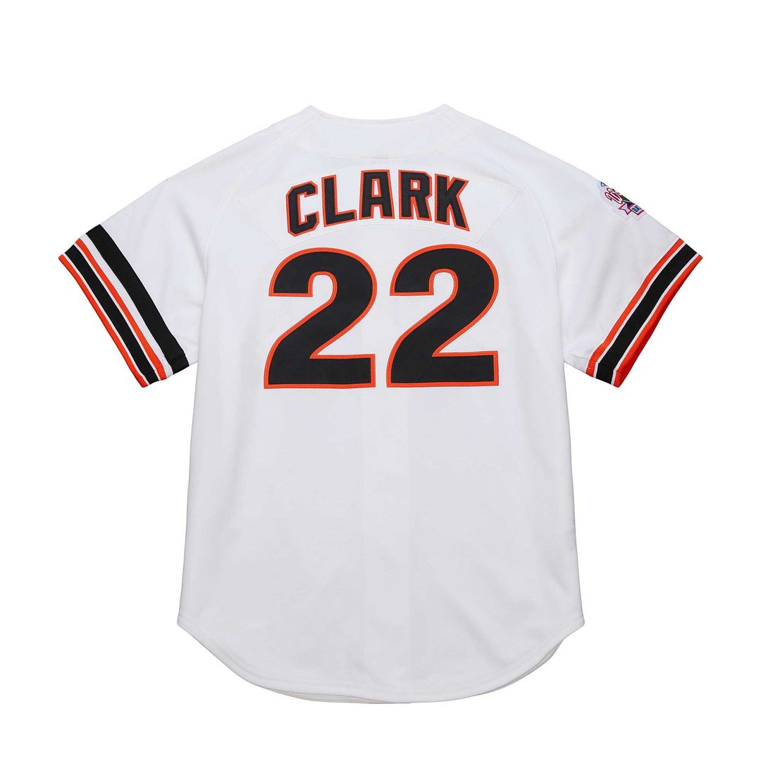 Men's San Francisco Giants Will Clark White Cooperstown Collection 1989 MLB Baseball Jersey - view 3
