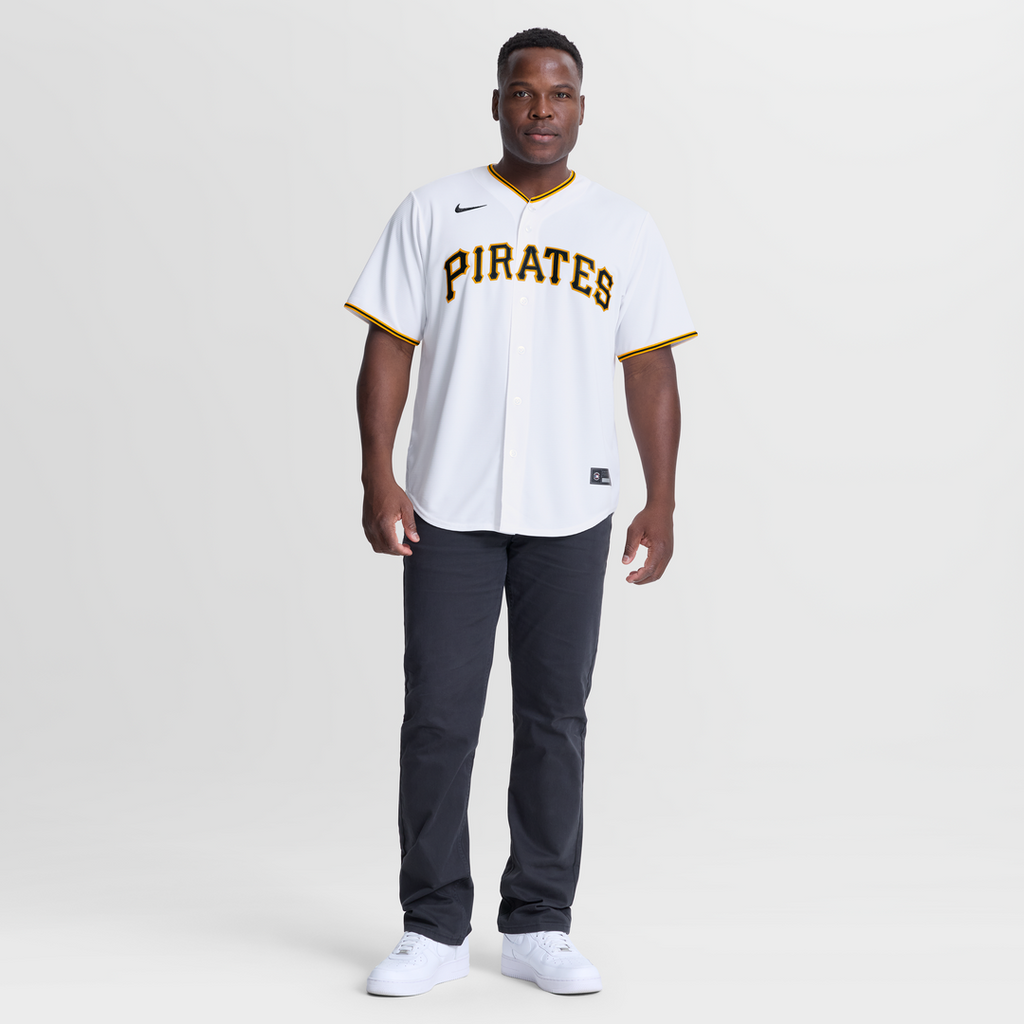 Men's Pittsburgh Pirates Paul Skenes White Home Replica MLB Baseball Jersey - view 4