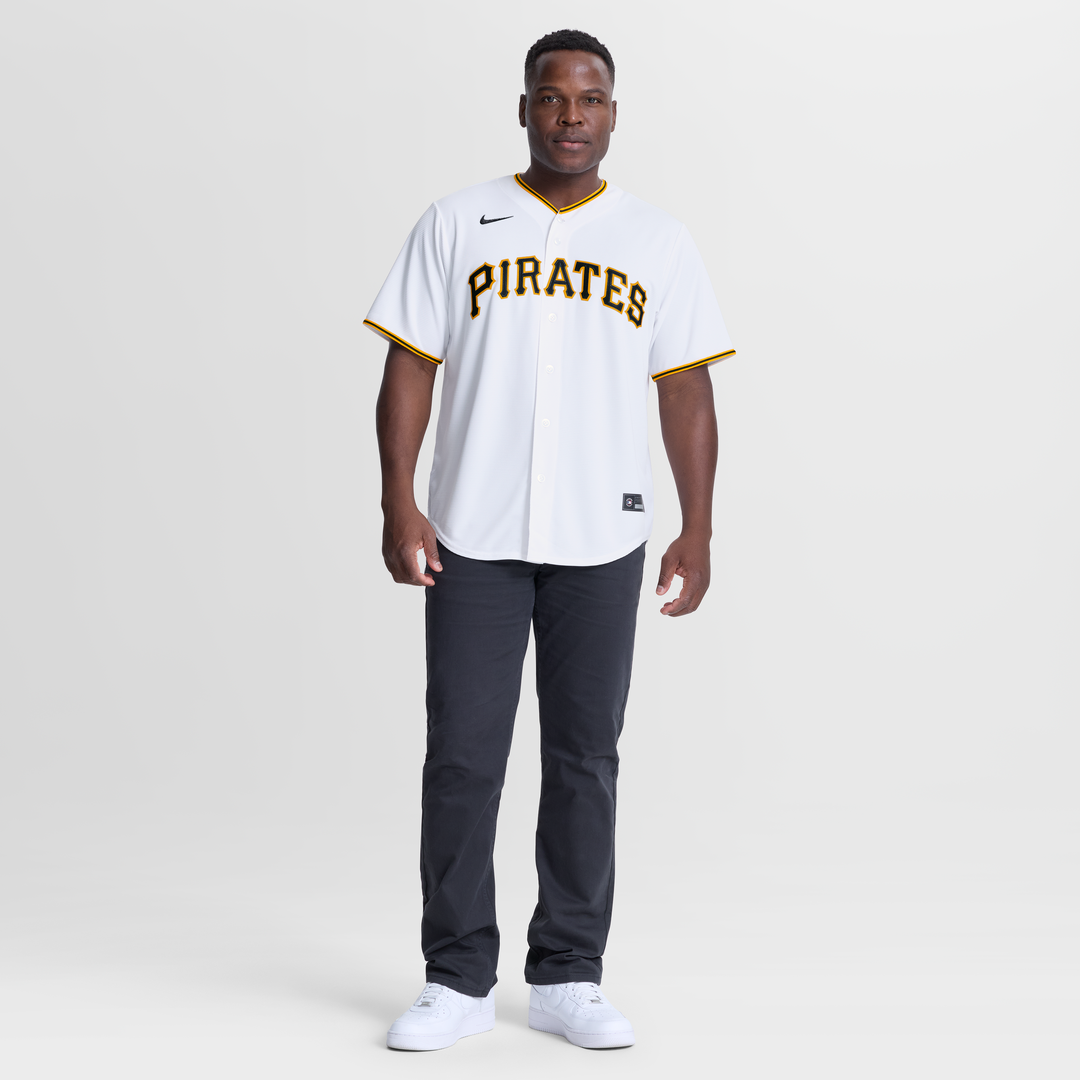 Men's Pittsburgh Pirates Paul Skenes White Home Replica MLB Baseball Jersey - view 4