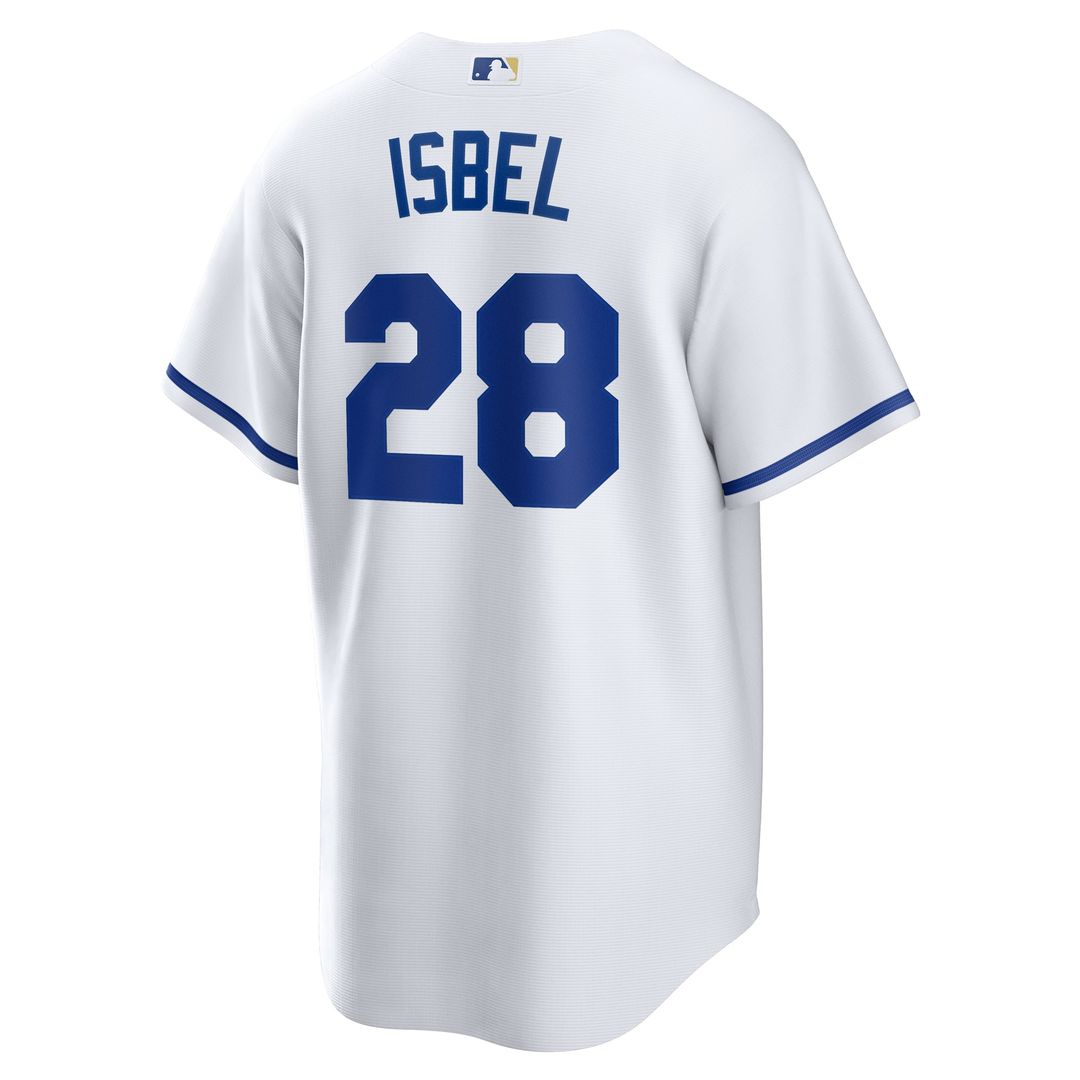 Men's Kansas City Royals Kyle Isbel White Home Replica MLB Baseball Jersey - view 3