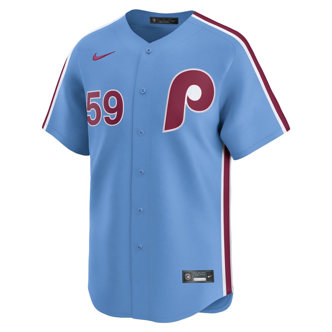 Men's Philadelphia Phillies Jhoan Duran Light Blue Alternate Limited MLB Baseball Jersey - view 2