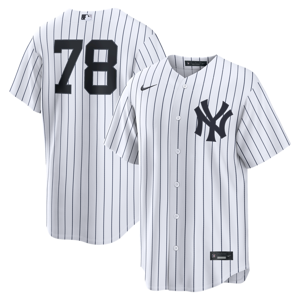 Men's New York Yankees Spencer Jones White Home Replica MLB Baseball Jersey - view 1