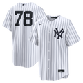 Men's New York Yankees Spencer Jones White Home Replica MLB Baseball Jersey - view 1