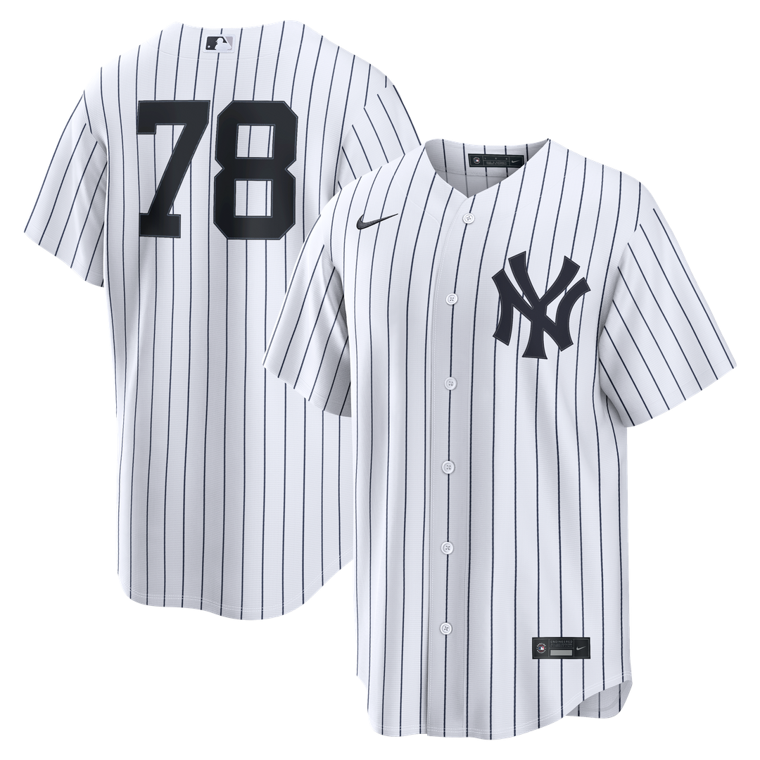 Men's New York Yankees Spencer Jones White Home Replica MLB Baseball Jersey - view 1