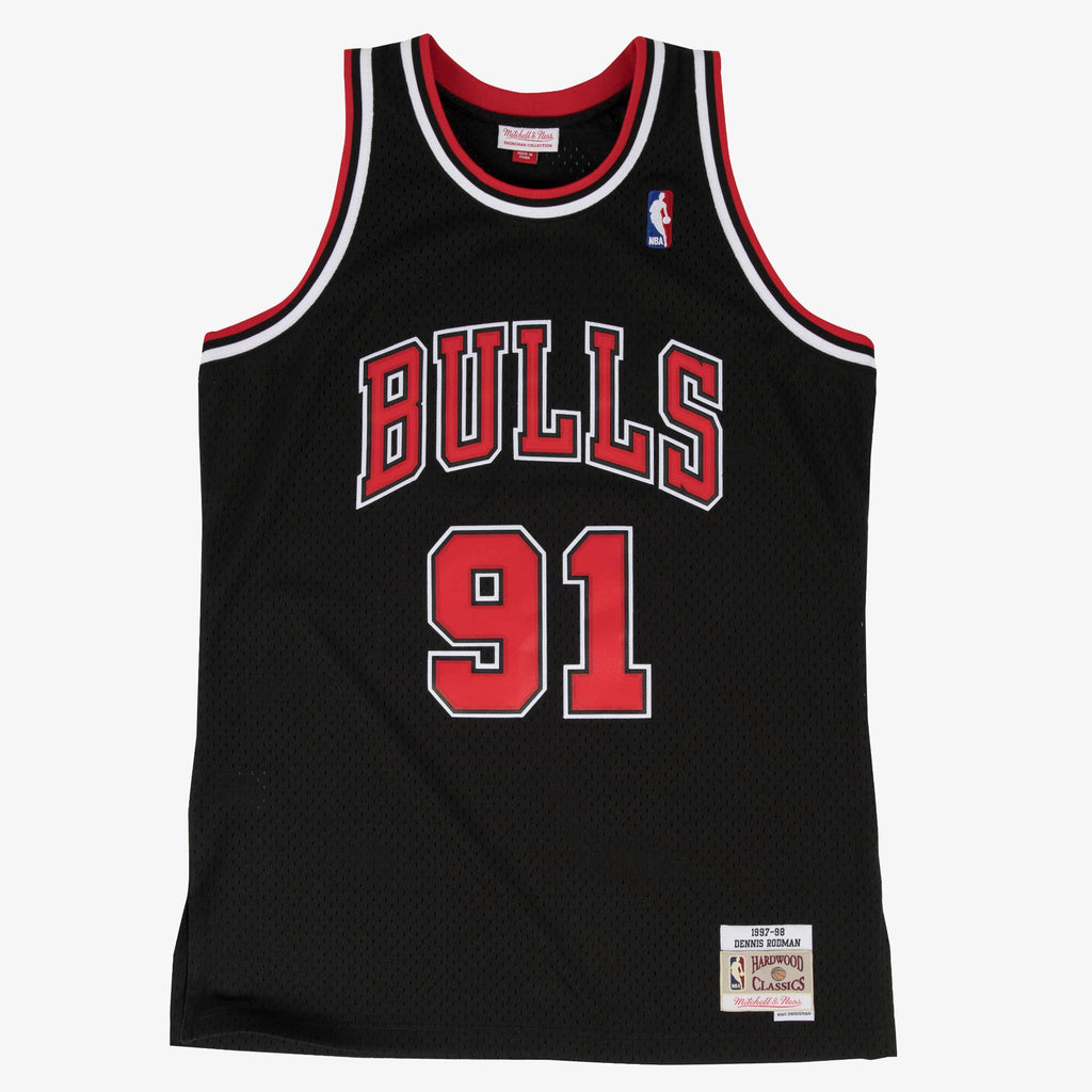 Men's Chicago Bulls Swingman NBA Basketball Jersey Alternate Dennis Rodman 1997 - view 1