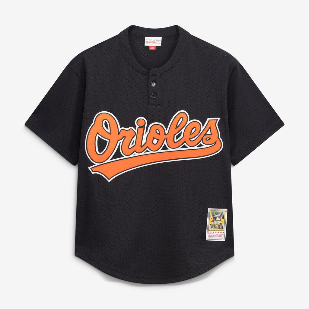 Men's Baltimore Orioles Cal Ripken Jr. Black Batting Practice MLB Baseball Jersey - view 2