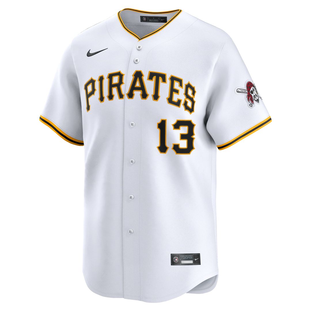 Men's Pittsburgh Pirates Ke'Bryan Hayes White Home Limited MLB Baseball Jersey - view 2
