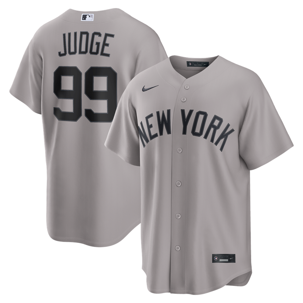 Men's New York Yankees Aaron Judge Gray Road Replica MLB Baseball Jersey - view 1