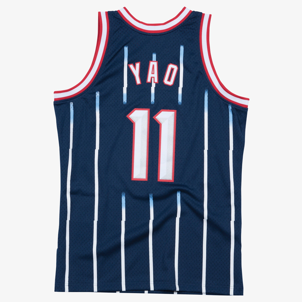 Men's Houston Rockets Swingman NBA Basketball Jersey Road Yao Ming 2002-03 - view 3