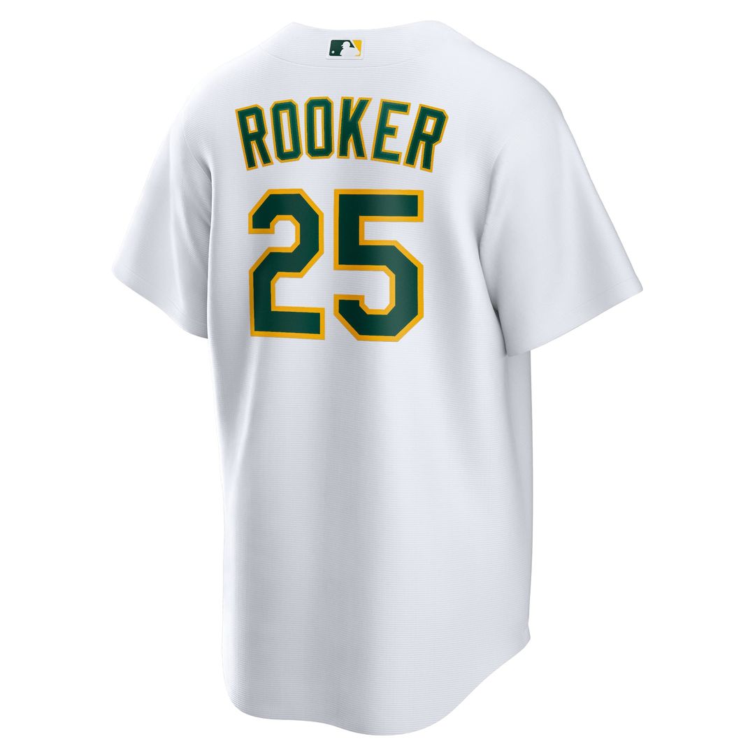 Men's Athletics Brent Rooker White Home Replica MLB Baseball Jersey - view 3