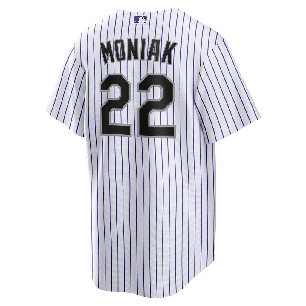 Men's Colorado Rockies Mickey Moniak White Home Replica MLB Baseball Jersey - view 3