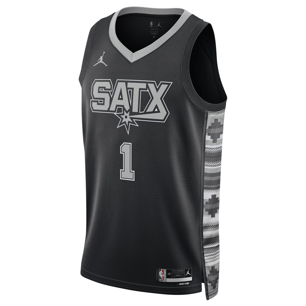 Unisex San Antonio Spurs Statement Edition Swingman NBA Basketball Jersey - Victor Wembanyama - view 3