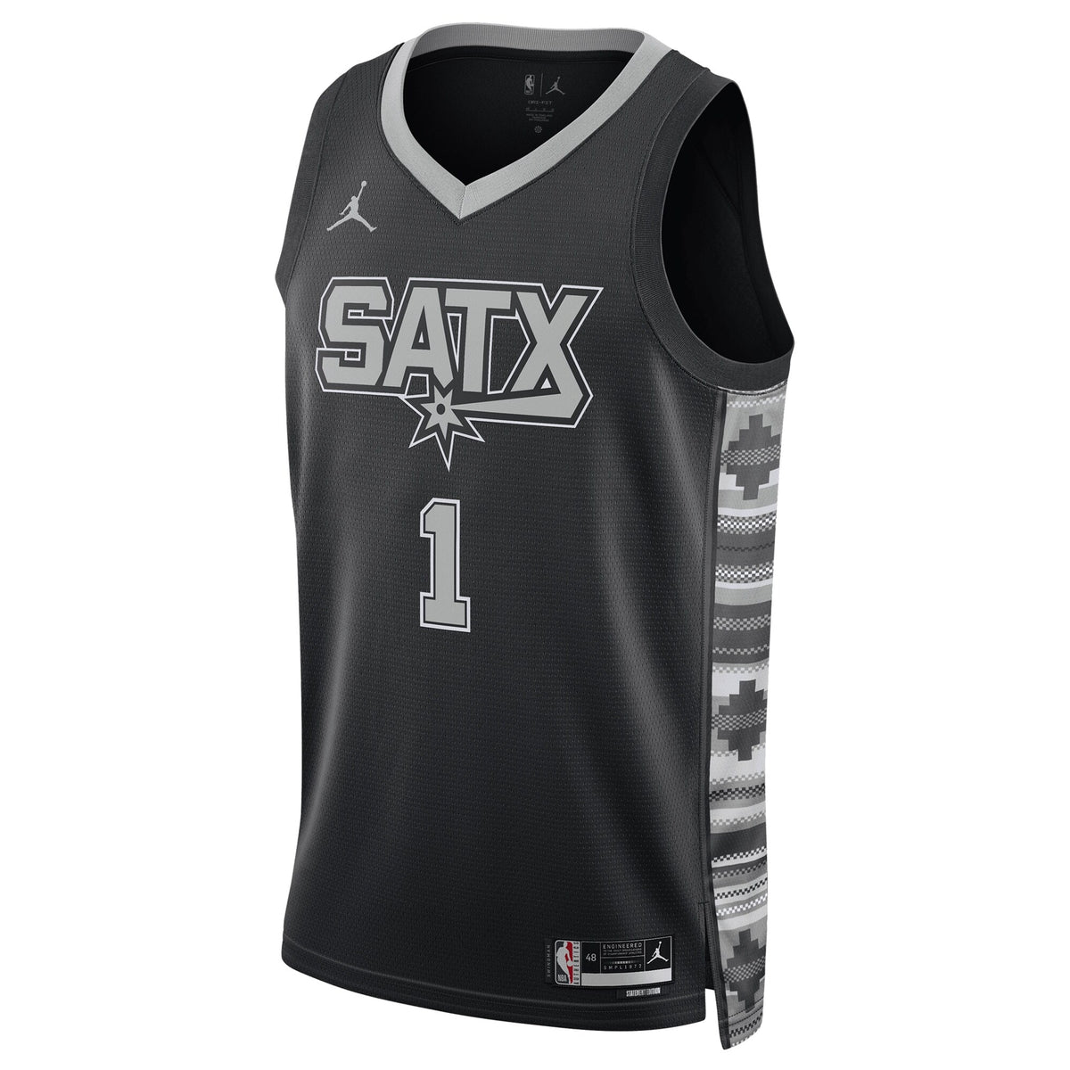 Unisex San Antonio Spurs Statement Edition Swingman NBA Basketball Jersey - Victor Wembanyama - view 3