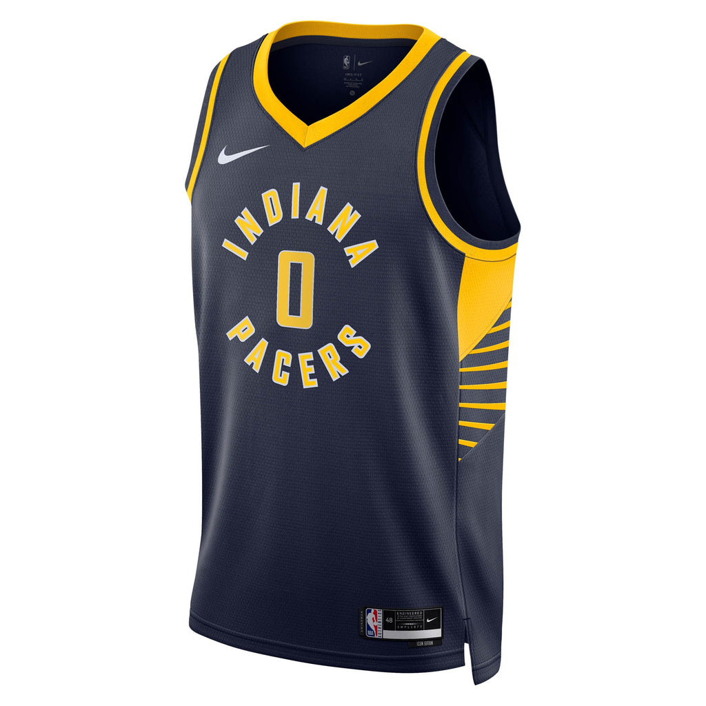 Unisex Tyrese Haliburton Indiana Pacers Icon Edition Swingman NBA Basketball Jersey - Navy - view 3
