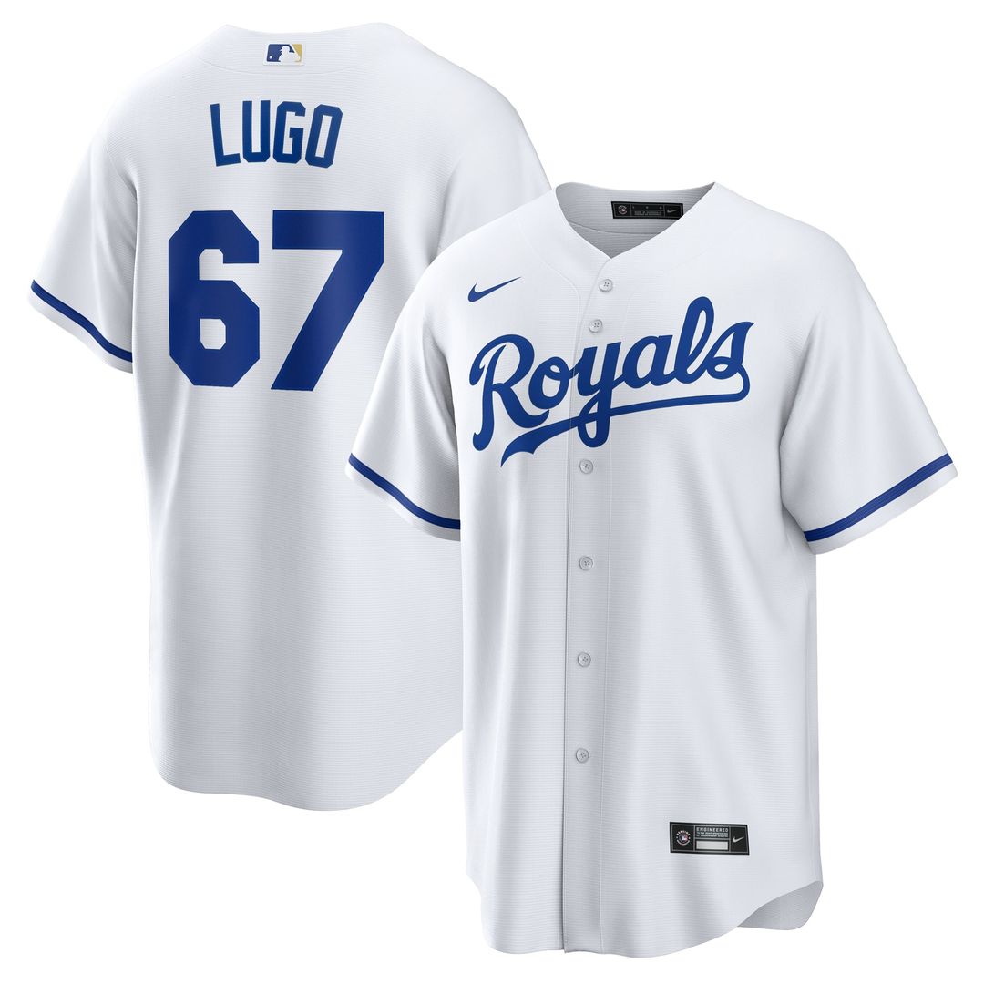 Men's Kansas City Royals Seth Lugo White Home Replica MLB Baseball Jersey - view 1
