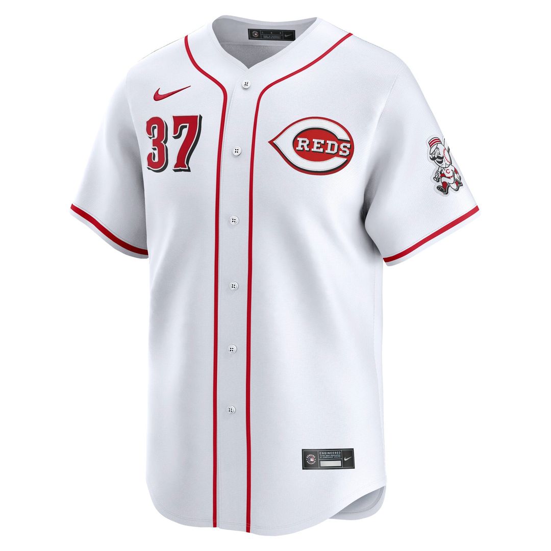 Men's Cincinnati Reds Tyler Stephenson White Home Limited MLB Baseball Jersey - view 2