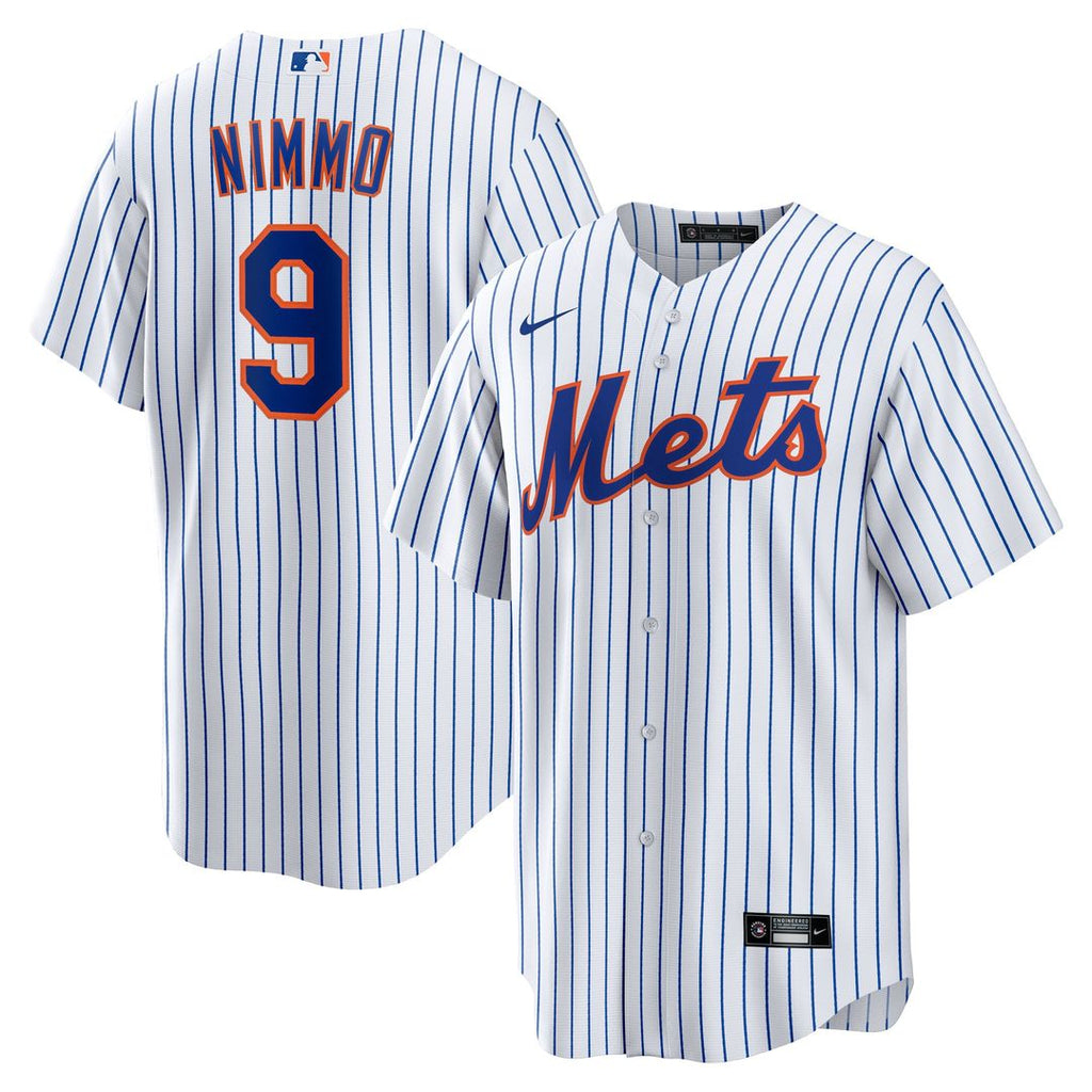 Men's New York Mets Brandon Nimmo White Home Replica MLB Baseball Jersey - view 1