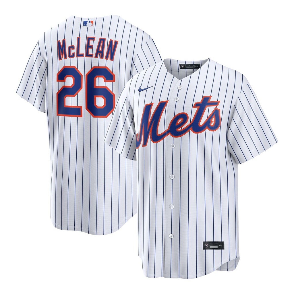 Men's New York Mets Nolan McLean White Home Replica MLB Baseball Jersey - view 1