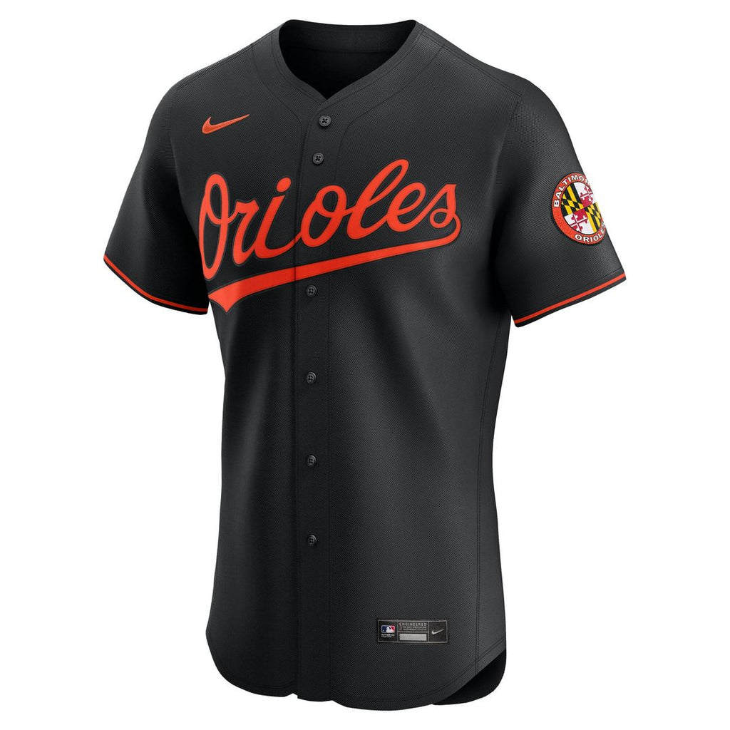 Men's Baltimore Orioles Black Alternate Elite MLB Baseball Jersey - view 5