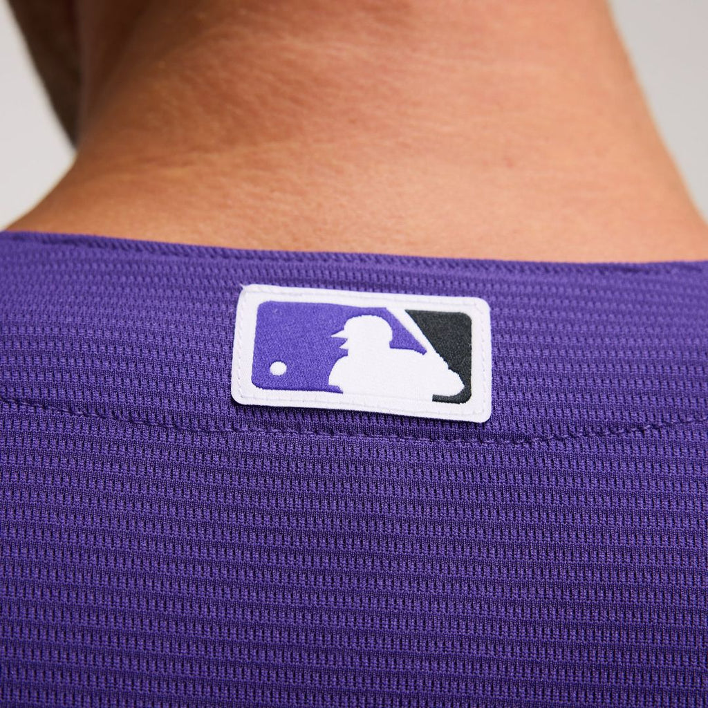 Men's Colorado Rockies Purple Alternate Replica MLB Baseball Jersey - view 25